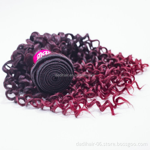 cheap Water wave hair bulk,colorful Jerry curl Adorable hair weft,high quality synthetic fiber curly hair weave for braiding